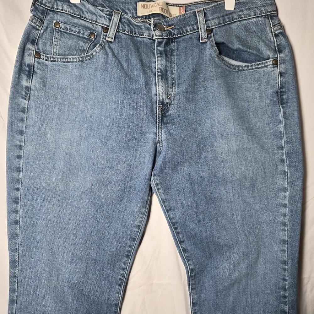 Vintage Levi's 515 Nouveau Bootcut Womens Dark Wash Jeans Size 12 Large‎ - Picture 2 of 16